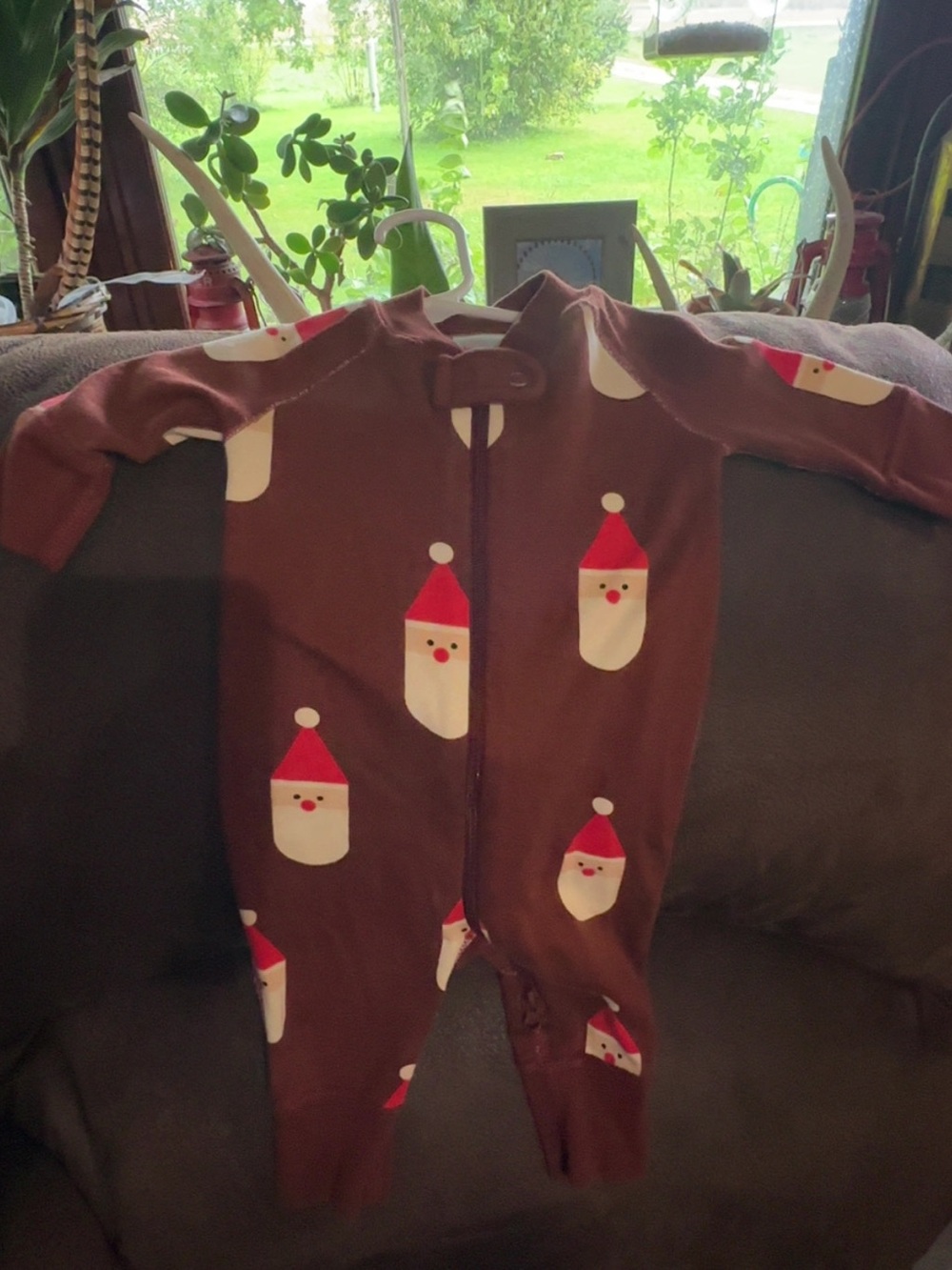 Hanna Anderson 0-3 month Christmas footies